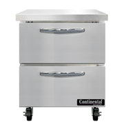 Continental Refrigerator SW27N-D Refrigerated Counter, Work Top