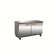 SEAGATE SUC61F 61" 2-Solid Door Undercounter Freezer | 15.5 cu. ft.