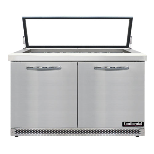 Continental Refrigerator SW48N18M-HGL-FB Refrigerated Counter, Mega Top Sandwich / Salad Unit