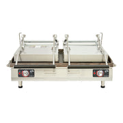 Star Pro-Max 2.0 PGC28I 28" Cast Iron Panini Sandwich Grill | Grooved Plates