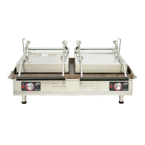 Star Pro-Max 2.0 PGC28I 28" Cast Iron Panini Sandwich Grill | Grooved Plates