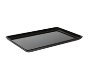 G.E.T. Bake & Brew 11-3/4" x 7-7/8" Black Melamine Platter | Model No. ML-179-BK