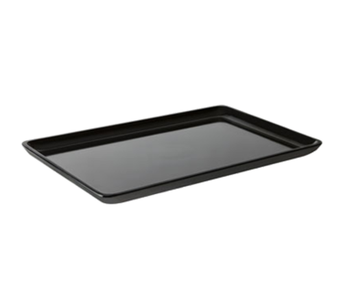 G.E.T. Bake & Brew 11-3/4" x 7-7/8" Black Melamine Platter | Model No. ML-179-BK
