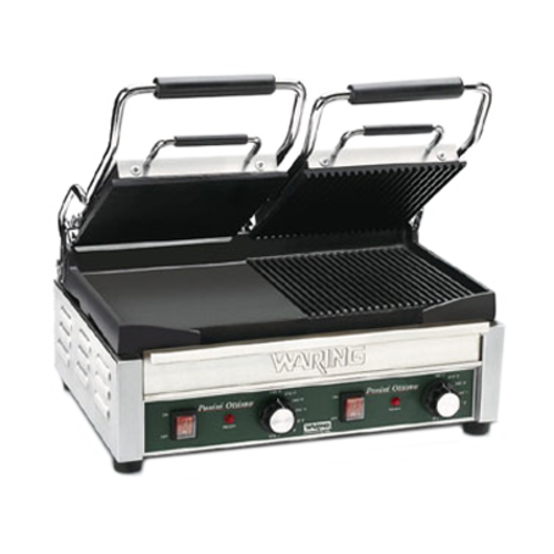 Waring WDG300 17" Dual Cast Iron Sandwich Grill Smooth/Grooved