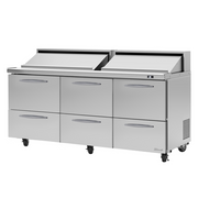 Turbo Air PST-72-D6-N Sandwich / Salad Prep Table
