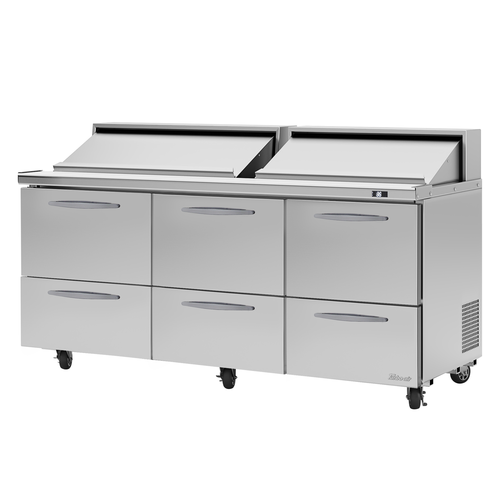 Turbo Air PST-72-D6-N Sandwich / Salad Prep Table