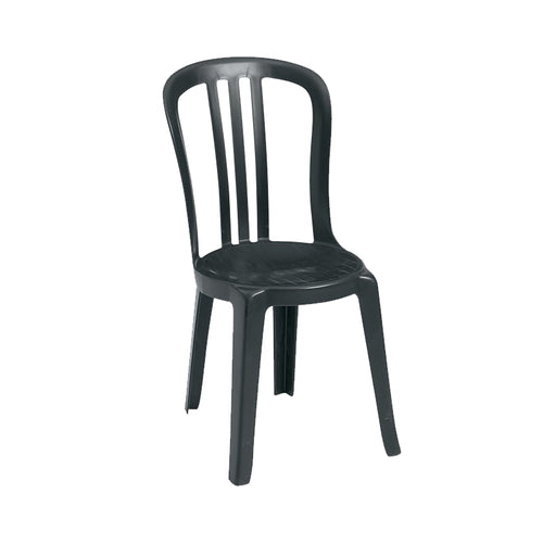 Grosfillex US495517 Miami Bistro Outdoor Chair | Black