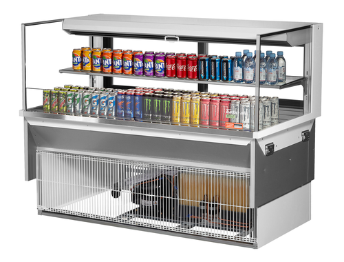 Turbo Air TOM-60L-UFD-W(B)-2SI-N Refrigerated Display Case