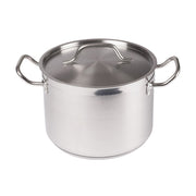 Winco SST-8 8 qt. Stainless Steel Stock Pot