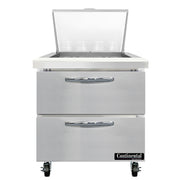 Continental Refrigerator SW32N12M-D Refrigerated Counter, Mega Top Sandwich / Salad Unit