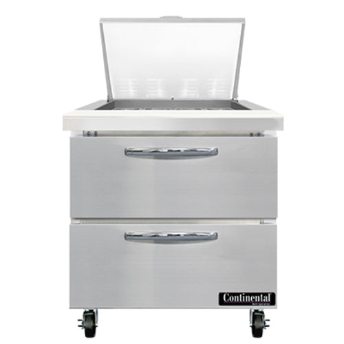 Continental Refrigerator SW32N12M-D Refrigerated Counter, Mega Top Sandwich / Salad Unit