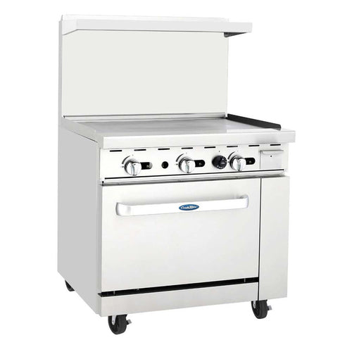 Atosa AGR-36G 36" CookRite Gas Range w/ Griddle Top | 103,000 BTU