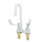 T&S Brass B-0892 4" Center Deck Mount Medical Faucet w/ Gooseneck Spout