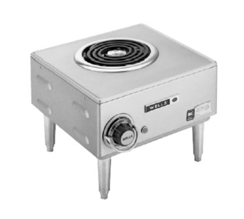 Wells H-33 1 Burner Coil Top Electric Hot Plate | 120 Volt