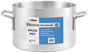 Winco ASSP-14 14 Qt. Aluminum Sauce Pot