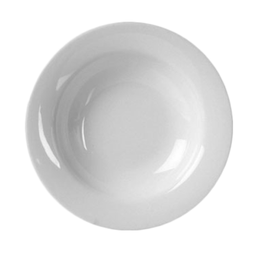 Thunder Group CR5077W 7 3/4" Wide Rim Salad Bowl, White 8 oz. | Case of 12