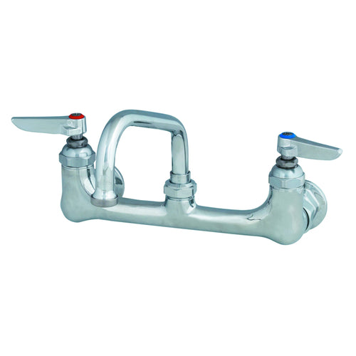 T&S Brass B-0232 8" Center Wall Mount Mixing Faucet w/ 6" Nozzle