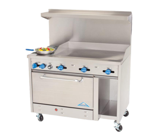 Comstock-Castle F3430-36 48" Gas 2-Burner & Griddle Range w/ 31" Oven | 156,000 BTU