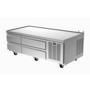 Delfield F2962CP 62" 4-Drawer Low-Profile Chef Base Refrigerator | 6-Pan Capacity