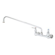 T&S Brass B-0230 8" Center Wall Mount Mixing Faucet w/ 18" Nozzle