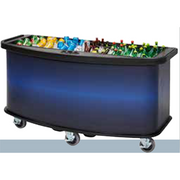 Cambro CVC75B 5 Full Sized Well Vending Cart Base Unit | 75" x 33-1/2"
