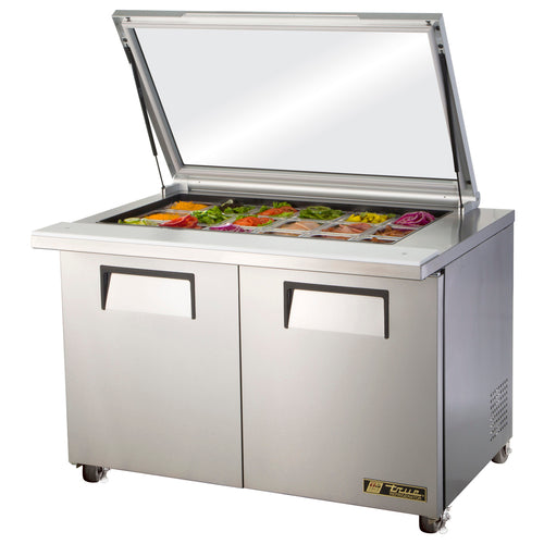 True Mfg. TSSU-48-18M-B-FGLID-HC Mega Top Sandwich / Salad Prep Table