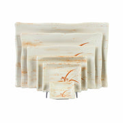 Thunder Group 2404 4" x 3-3/4" Gold Orchid Series Melamine Sauce Dish | Case of 12