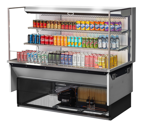 Turbo Air TOM-60L-UF-W(B)-3SI-N Refrigerated Display Case