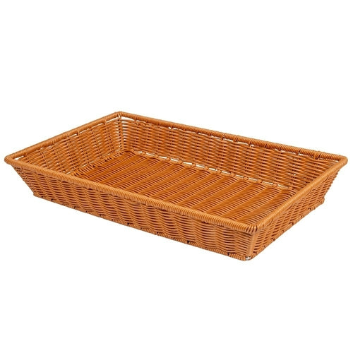 G.E.T. WB-1552 21 x 12-3/4" Rectangle Polyweave Basket
