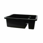 Tablecraft 1547B Heavy-Duty Divided Bus Tub | 21" x 17" x 7"