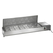 Arctic Air ACP63 63" Countertop Refrigerated Prep Rail | 14 Sixth Pan