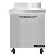 Continental SW27N-BS 27" 1-Door Worktop Refrigerator | 7.4 Cu. Ft.