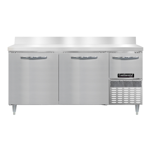 Continental Refrigerator DFA68NSSBS Freezer Counter, Work Top