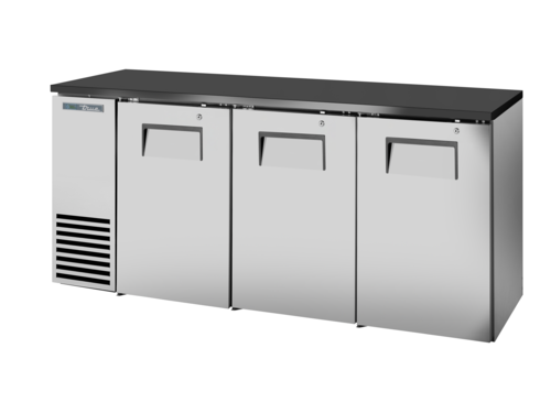True Mfg. TBB24-72-3S-Z1-BST-B-1 Back Bar Cooler