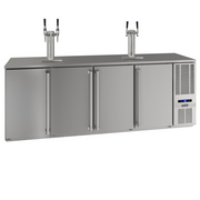 Viking VCBR692-SS01A 92" 4-Solid Door Direct Draw Back Bar Cooler | 28.5 Cu. Ft.