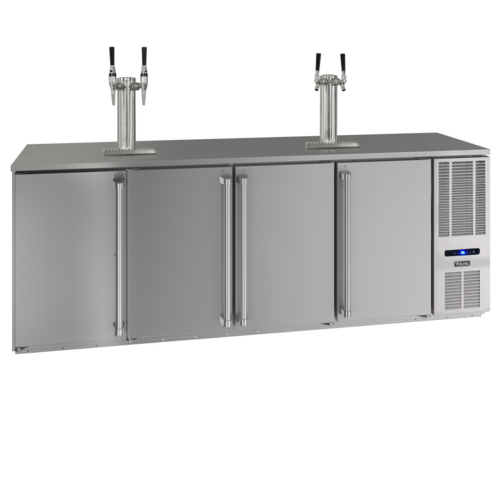 Viking VCBR692-SS01A 92" 4-Solid Door Direct Draw Back Bar Cooler | 28.5 Cu. Ft.