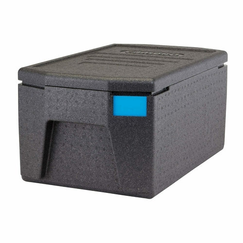 Cambro EPP180LHSW110 Cam GoBox 48-3/5 Qt. Insulated Food Pan Carrier w/ Large Handles | Top Loading