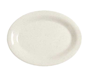 G.E.T. OP-120-IR Santa Fe 12" x 9" Ironstone Oval Melamine Platter | Case of 12