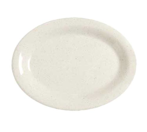 G.E.T. OP-120-IR Santa Fe 12" x 9" Ironstone Oval Melamine Platter | Case of 12