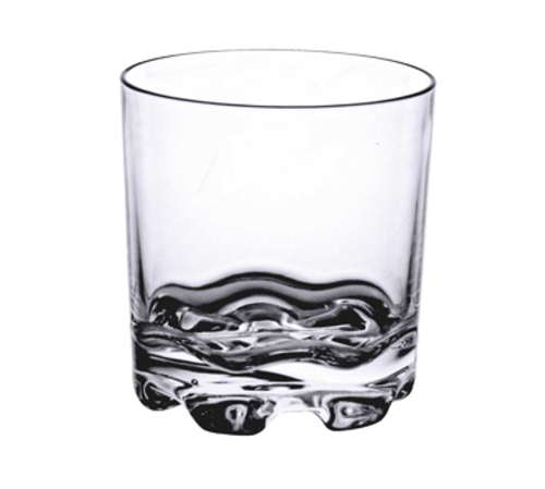 Thunder Group 10 oz. Stackable, Heavy Base, Clear Polycarbonate Rocks Glass | Model No. PLTHRG010C