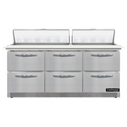 Continental Refrigerator D72N18C-FB-D Refrigerated Counter, Sandwich / Salad Unit