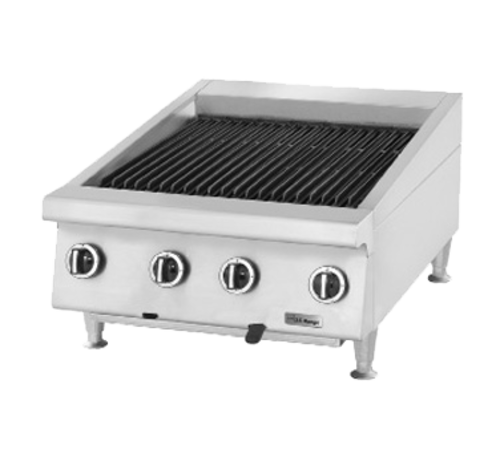Garland UTBG24-NR24 Countertop 24" Radiant Gas Charbroiler | 72,000 BTU