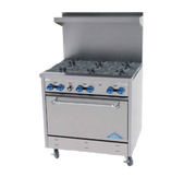 Comstock-Castle F330 36" Gas 6-Burner Range w/ Extra Wide Oven | 192,000 BTU