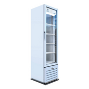 Beverage Air MT08-1H6W 19" 1 Swing Glass Door White Merchandiser Refrigerator | 7.69 Cu. Ft.