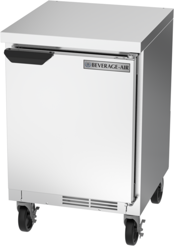 Beverage Air WTR20HC-FLT 20" Shallow Depth Worktop Refrigerator with Flat Top | 2.25 Cu. Ft.