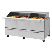 Turbo Air PST-72-30-D6-N-SL Mega Top Sandwich / Salad Prep Table