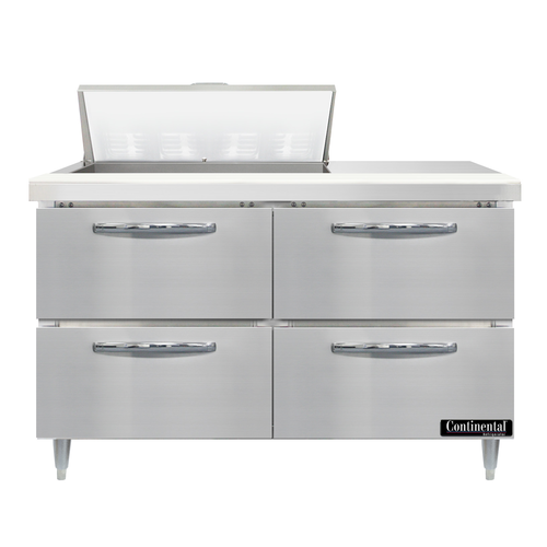 Continental Refrigerator D48N8-D Refrigerated Counter, Sandwich / Salad Unit