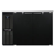Continental BB50N 50" 2-Door Black Back Bar Cooler