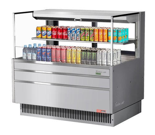 Turbo Air TOM-48L-UFD-W(B)-2S-N Open Air Merchandiser