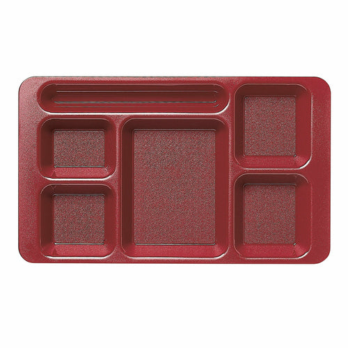 Cambro 1596CW Camwear 6 Compartment Eco-safe Tray | 9" x 15"